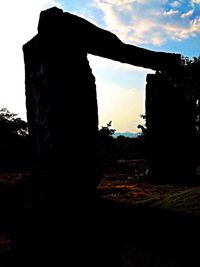 Built structure against cloudy sky