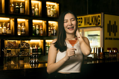 Portrait of a smiling young woman