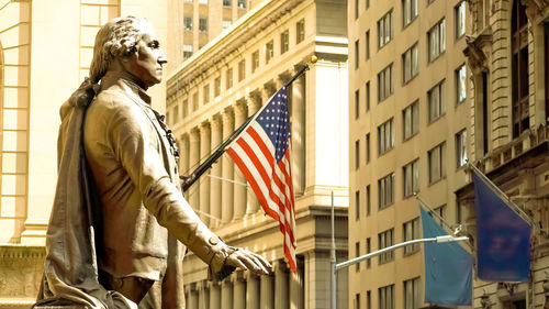 Low angle view of statue,washington, d.c