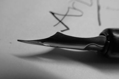 Close-up of glasses on table