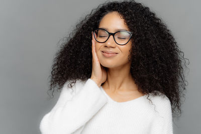 Portrait of a smiling young woman