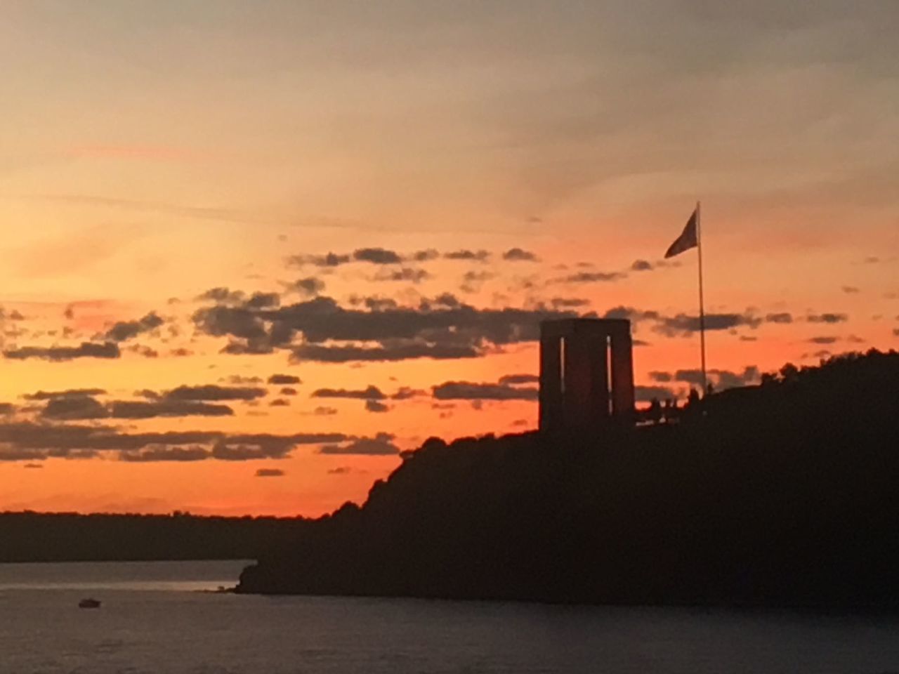 sunset, sky, silhouette, industry, smoke stack, no people, water, factory, nature, built structure, fuel and power generation, cloud - sky, beauty in nature, outdoors, sea, scenics, architecture, day