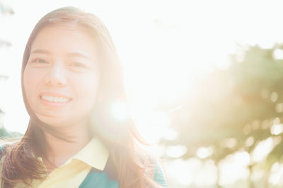 Portrait of a smiling young woman