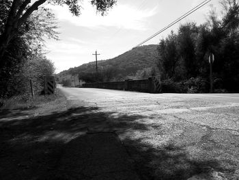 Road passing through landscape