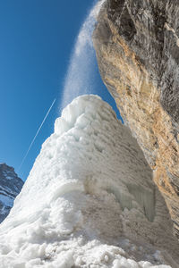 Close-up of water against clear sky