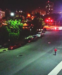 City street at night