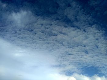 Low angle view of clouds in sky