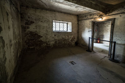 Interior of abandoned building