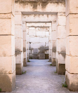 Corridor of old building