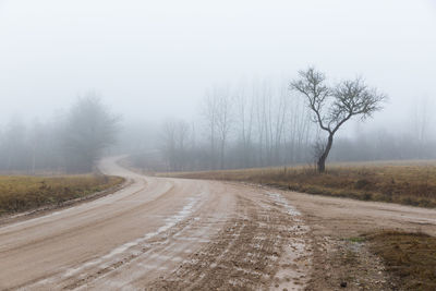 View of road passing through landscape