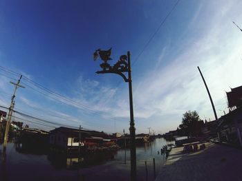 Scenic view of road against blue sky