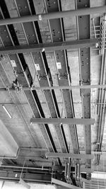 Low angle view of illuminated ceiling in building