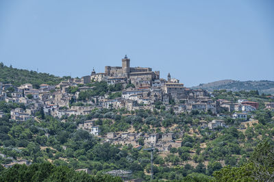 Lanscape of capestrano with the castle