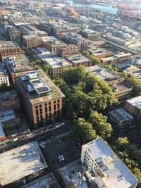 High angle view of cityscape