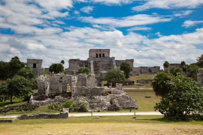 View of old ruins against sky