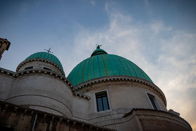 Low angle view of building against sky