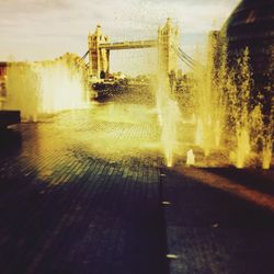 Built structure in water