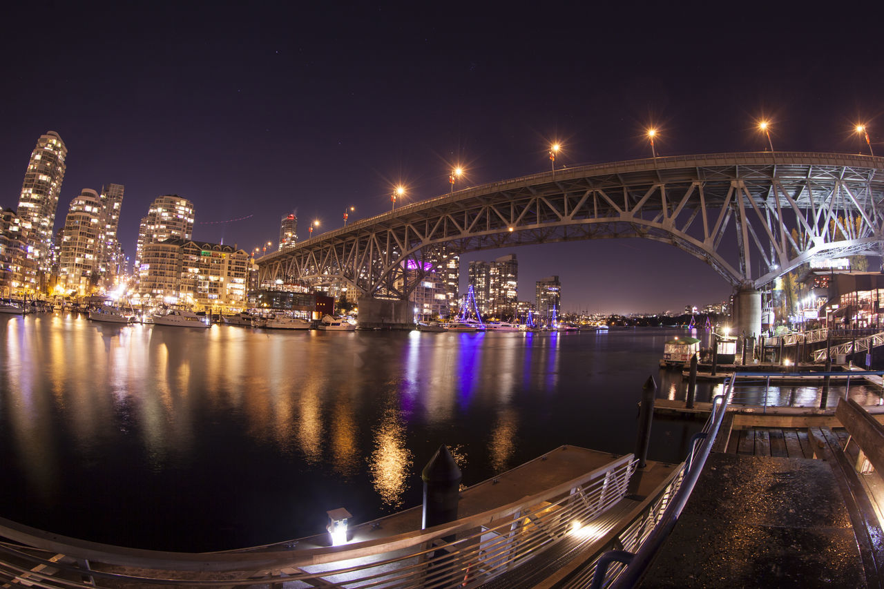 ILLUMINATED CITY AT NIGHT