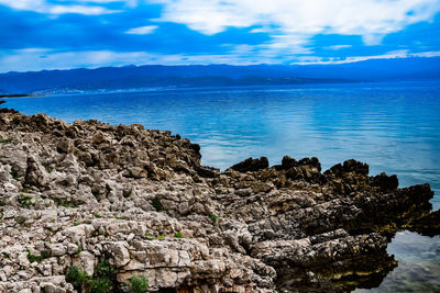 Scenic view of sea against sky