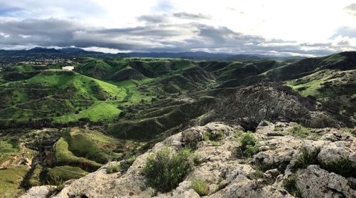 Scenic view of landscape against sky