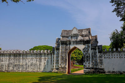 View of old building against sky