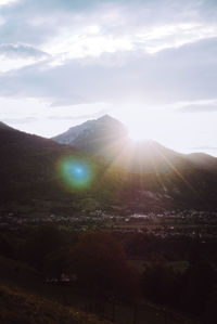 Scenic view of landscape against sky