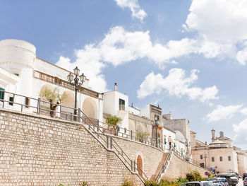 Low angle view of historic building against sky