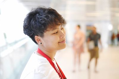 Portrait of boy looking at camera