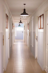 Empty corridor of building