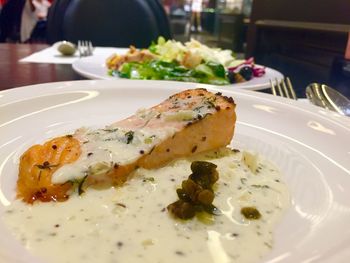 Close-up of served food