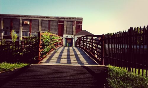 Walkway along walls