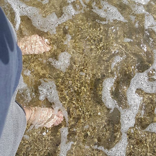 beach, high angle view, one person, human body part, one man only, nature, day, only men, water, sea, outdoors, low section, people, adults only, adult