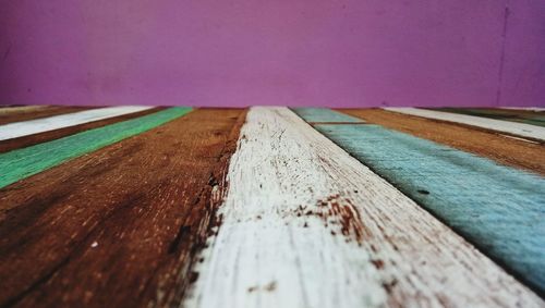 Close-up of wooden wall