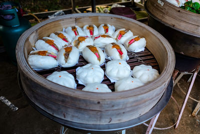 Close-up high angle view of snake