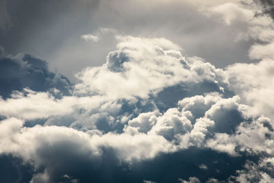 Low angle view of clouds in sky