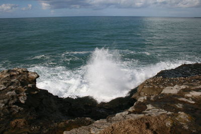 Scenic view of sea against sky