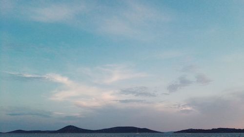 Low angle view of mountains against sky