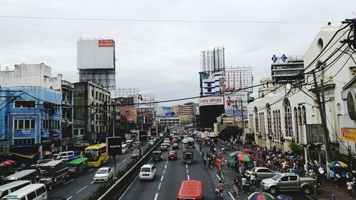 Traffic on city street