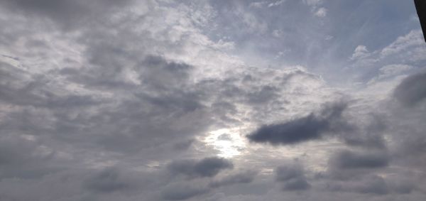 Low angle view of clouds in sky