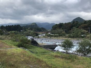 Scenic view of landscape against sky