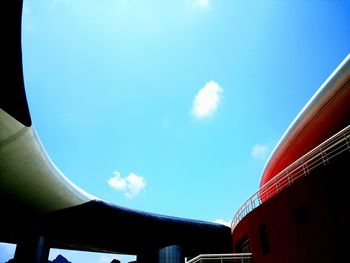 Low angle view of buildings against sky