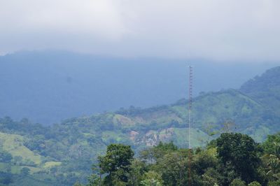 Low angle view of mountains against sky