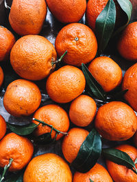 Full frame shot of oranges