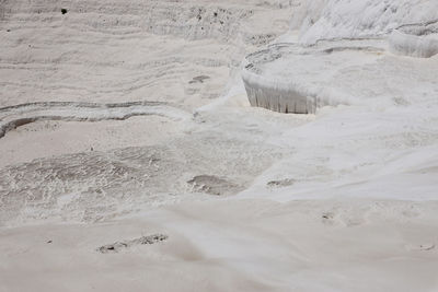 High angle view of beach