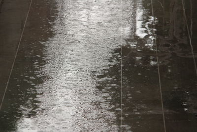 High angle view of lake