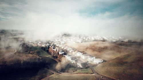 Scenic view of landscape against sky