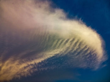 Low angle view of clouds in sky