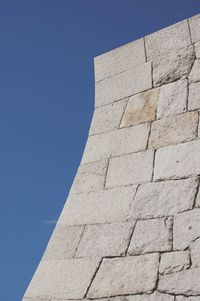 Low angle view of historical building against clear sky