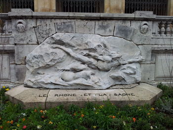 Close up of old building