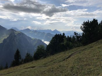 Scenic view of landscape against sky